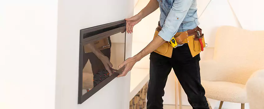 Metal Fireplace Installation in La Habra, California