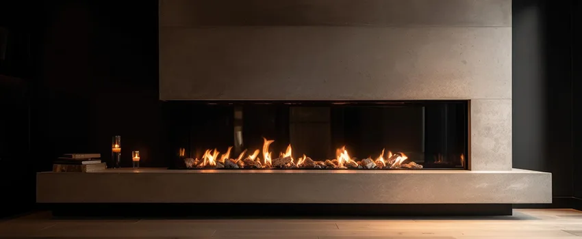 Gas Fireplace Ember Bed Design Services in La Habra, California