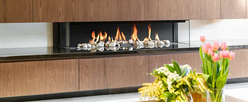 Double-height Fireplace Design Refurbishment in La Habra, California